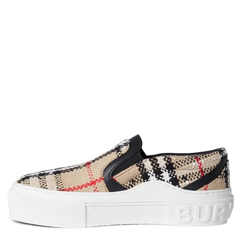 burberry shoes women's sneakers|Burberry slip on flat sneakers.